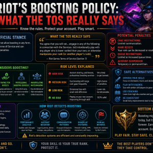 Chính Sách Boosting Thực Sự Của Riot: Điều Khoản Dịch Vụ Nói Gì