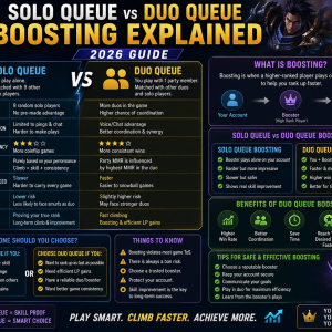 Solo Queue vs Duo Queue Boosting Giải Thích Chi Tiết (Hướng Dẫn 2026)
