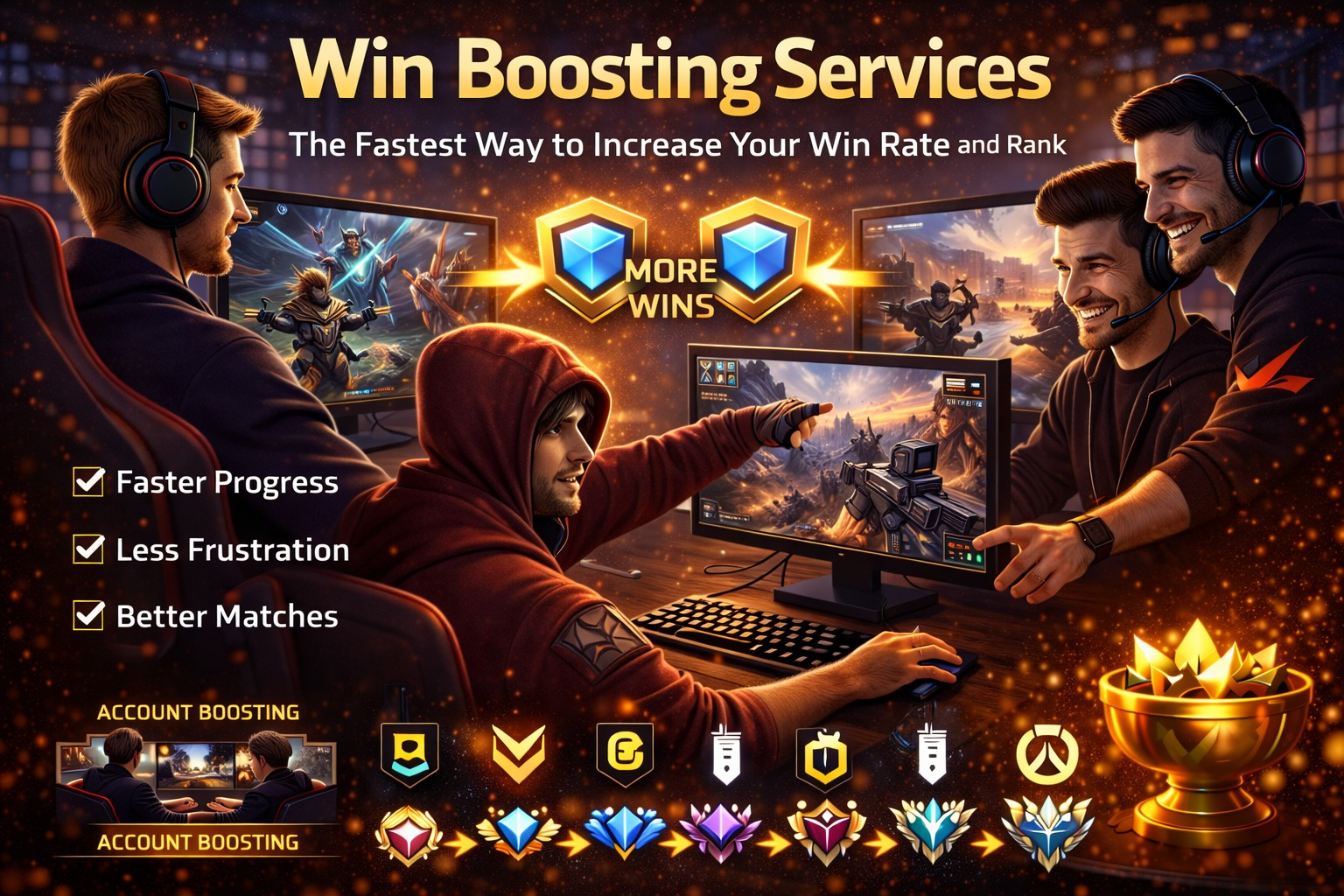 Win Boosting Service: Cách Nhanh Nhất Để Tăng Tỷ Lệ Thắng Và Thứ Hạng